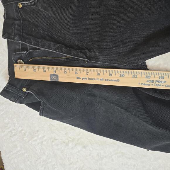 Vintage Lawman Black high rise Western Jeans with Side Snap Buttons Size 7 - Picture 8 of 9
